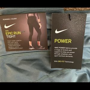 Nike Epic Run Crop Tight - XL , Slate Blue